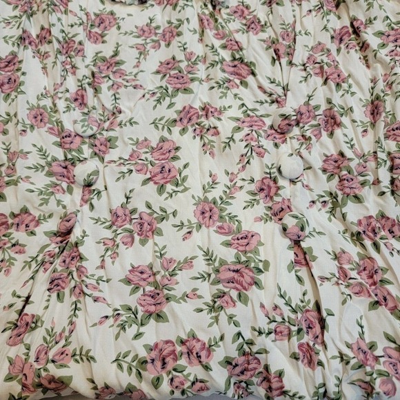 Vintage 90s Sarah Richards Romantic Lace Floral Prairie Boho Modest Dress 9/10 - Picture 4 of 4